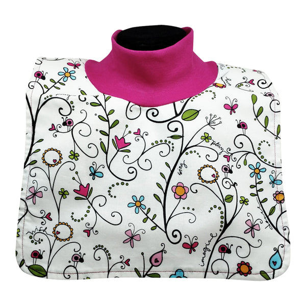 Frilly Floral w/Fuchsia Collar